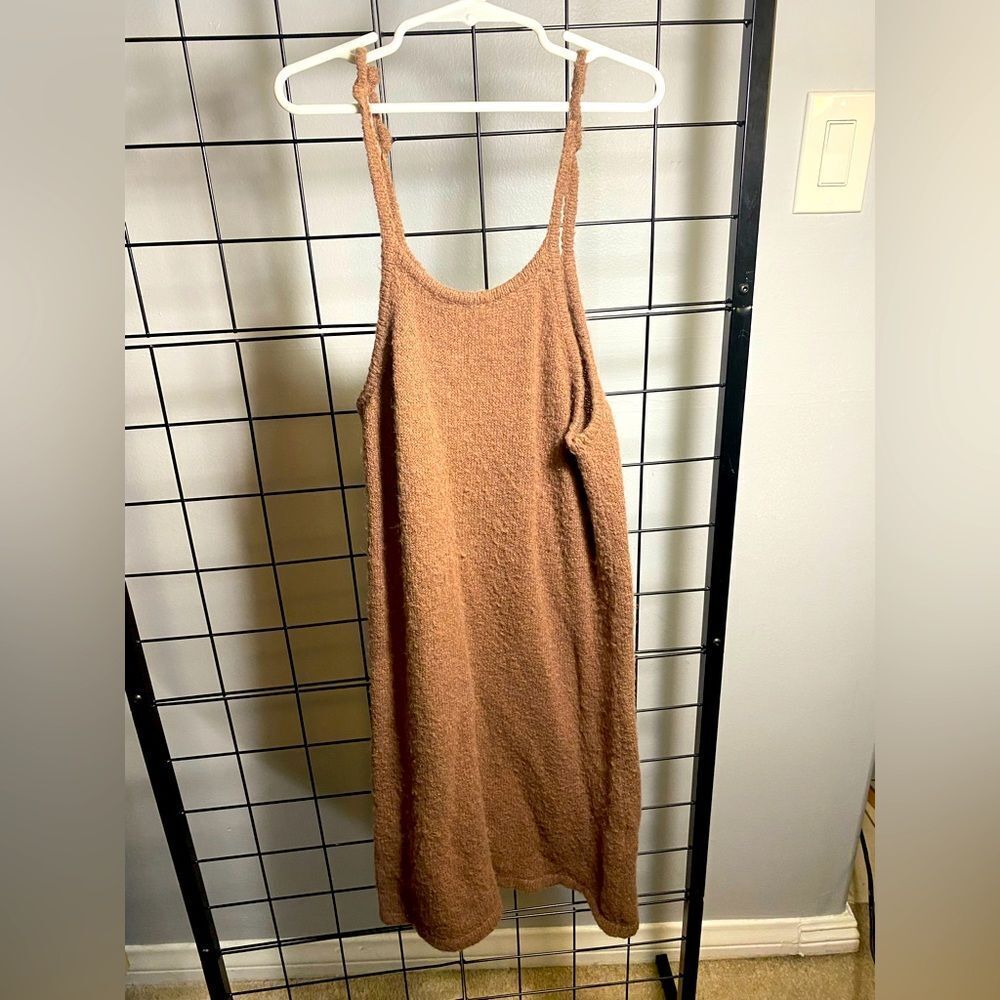 Girl’s Zara fuzzy brown dress